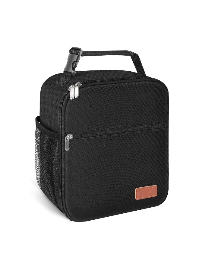 HABOPET Lunch Box for Men & Women Durable Lunch Bag for Adults Reusable Small Lunchbox Black - Image 1